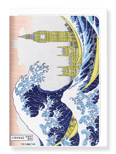Ezen Designs - Great wave of london - Greeting Card - Front