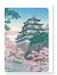 Ezen Designs - Nagoya castle in the spring - Greeting Card - Front