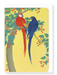 Ezen Designs - Two parrots and berries (C.1910) - Greeting Card - Front