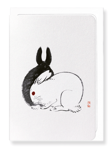 Ezen Designs - Couple of rabbits - Greeting Card - Front