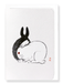 Ezen Designs - Couple of rabbits - Greeting Card - Front