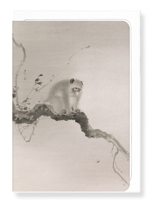 Ezen Designs - Monkey on tree - Greeting Card - Front