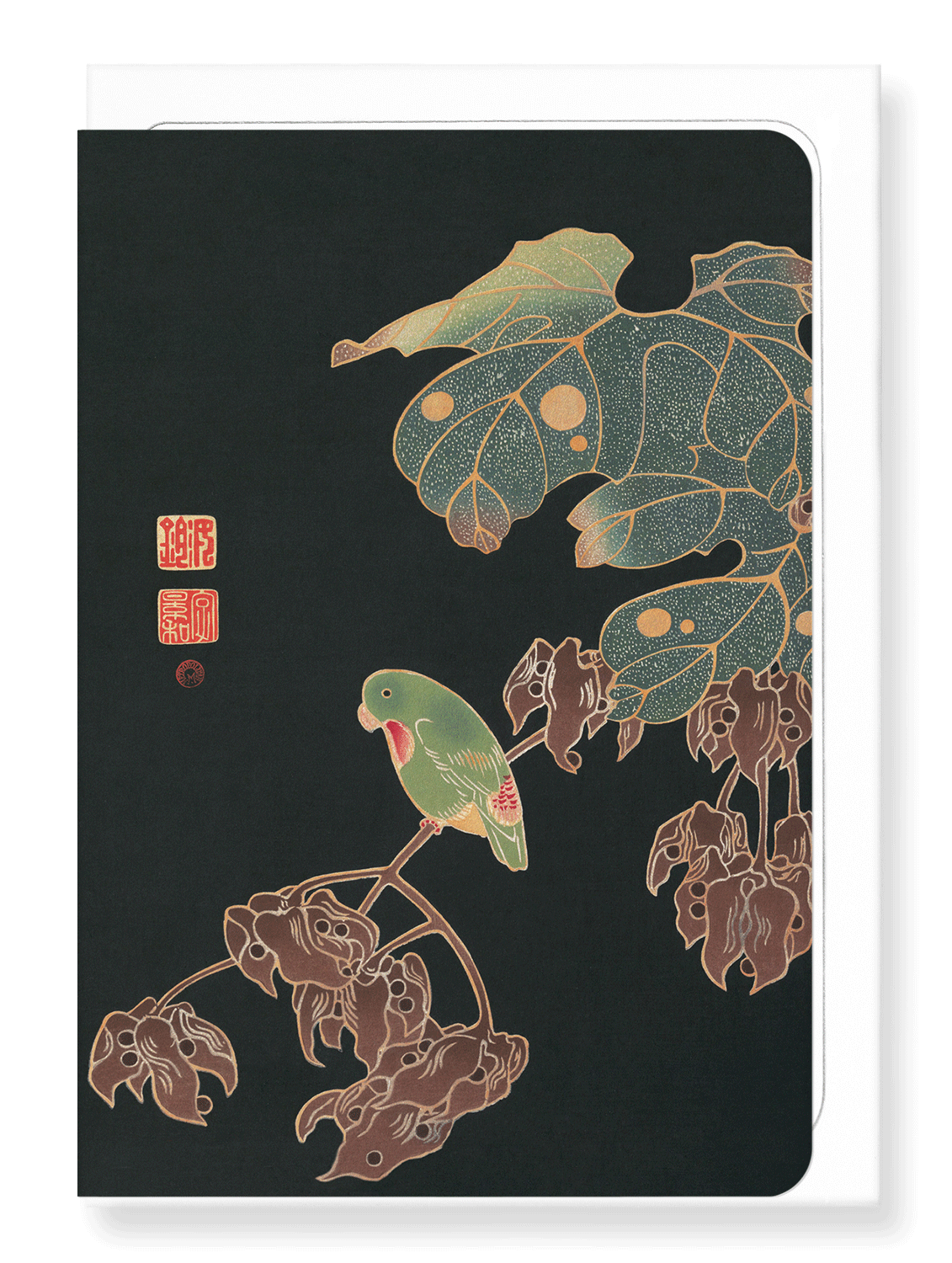 Ezen Designs - Paroquet (c.1900) - Greeting Card - Front