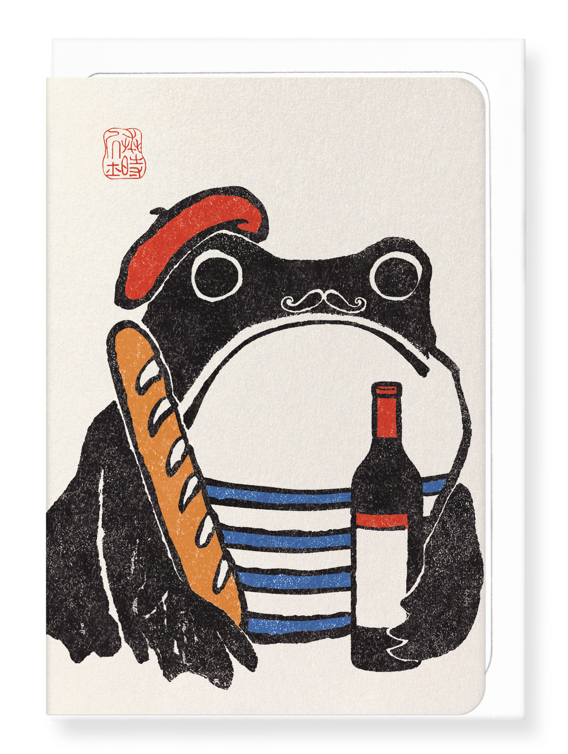 Ezen Designs - French Ezen Frog - Greeting Card - Front