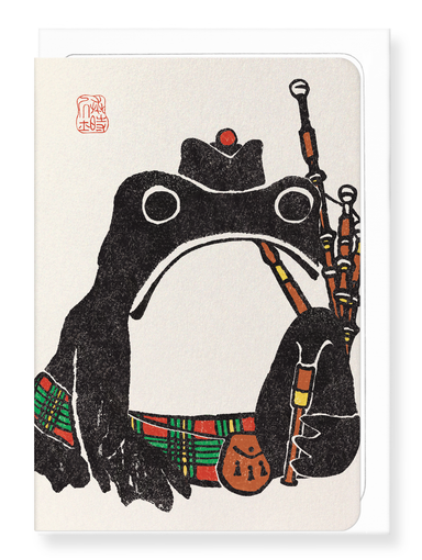 Ezen Designs - Scottish Ezen Frog - Greeting Card - Front