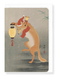 Ezen Designs - Dancing Santa Fox - Greeting Card - Front