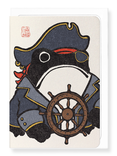 Ezen Designs - Pirate Ezen Frog - Greeting Card - Front