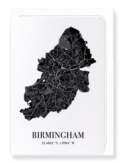 BIRMINGHAM CUTOUT: Map Cutout Greeting Card