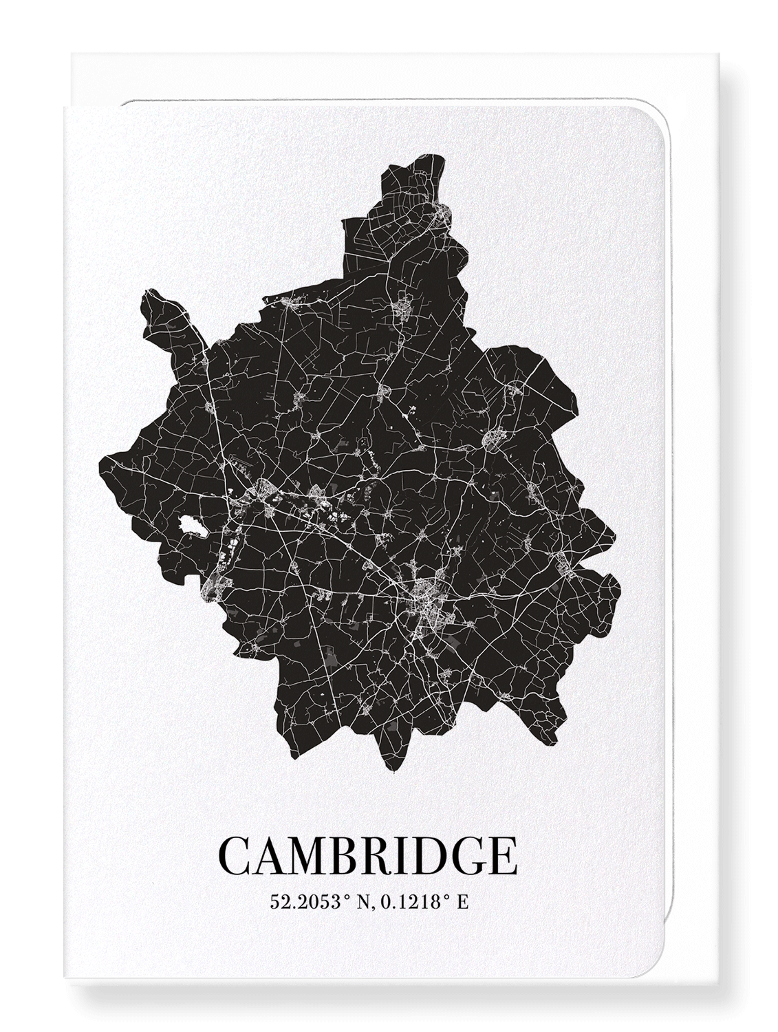 CAMBRIDGE CUTOUT: Map Cutout Greeting Card