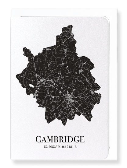 CAMBRIDGE CUTOUT: Map Cutout Greeting Card
