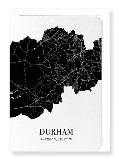DURHAM CUTOUT: Map Cutout Greeting Card