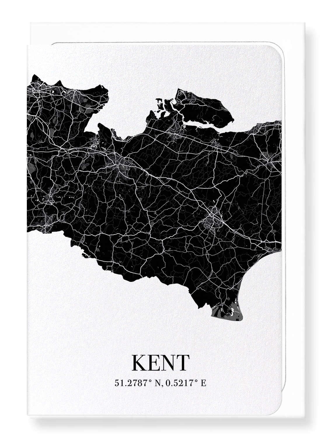 KENT CUTOUT: Map Cutout Greeting Card
