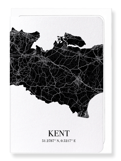KENT CUTOUT: Map Cutout Greeting Card