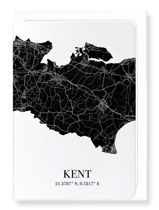 KENT CUTOUT: Map Cutout Greeting Card