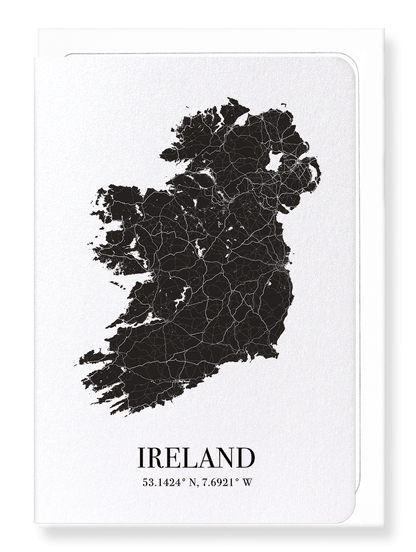 IRELAND CUTOUT: Map Cutout Greeting Card