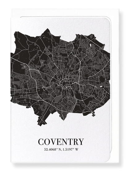 COVENTRY CUTOUT: Map Cutout Greeting Card