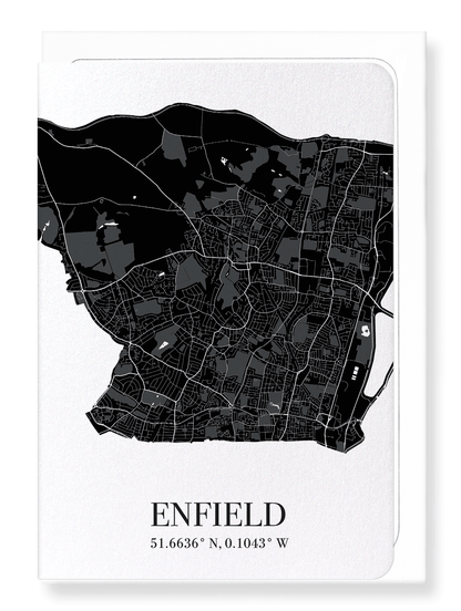 ENFIELD CUTOUT: Map Cutout Greeting Card