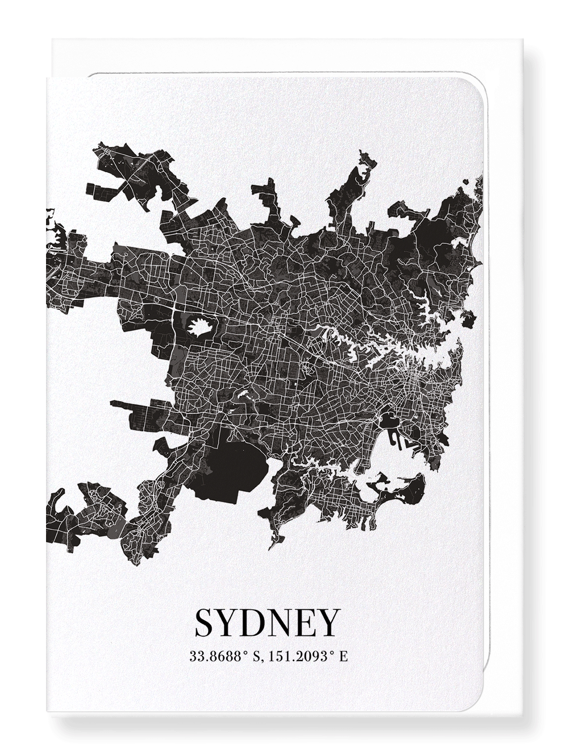 SYDNEY CUTOUT: Map Cutout Greeting Card