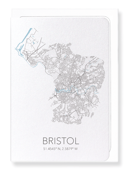 BRISTOL CUTOUT: Map Cutout Greeting Card