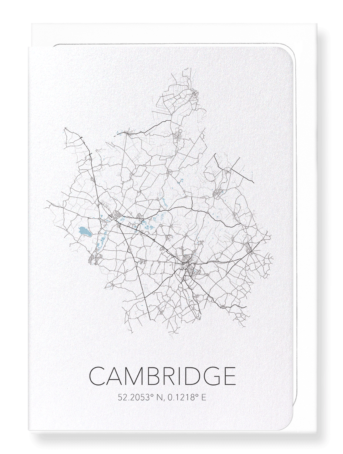 CAMBRIDGE CUTOUT: Map Cutout Greeting Card