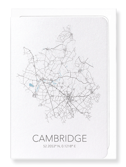 CAMBRIDGE CUTOUT: Map Cutout Greeting Card