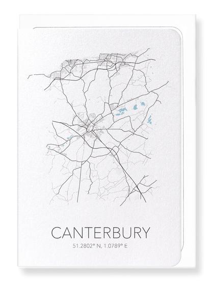 CANTERBURY CUTOUT: Map Cutout Greeting Card