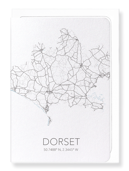DORSET CUTOUT: Map Cutout Greeting Card