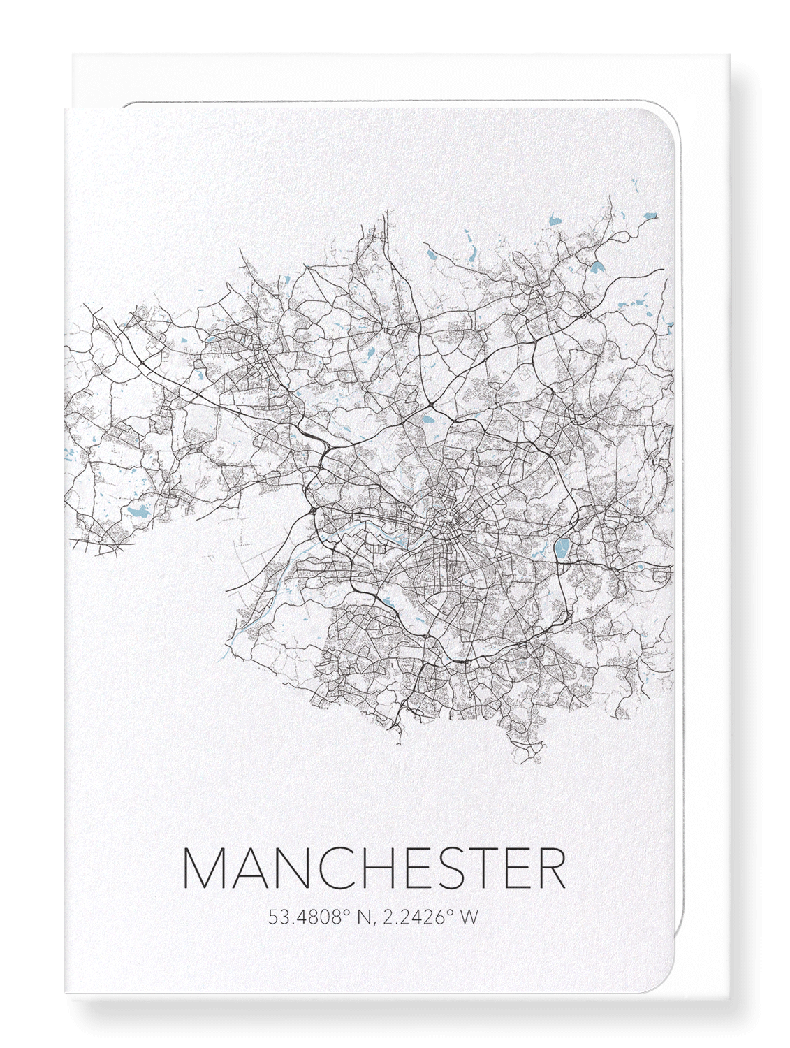 MANCHESTER CUTOUT: Map Cutout Greeting Card