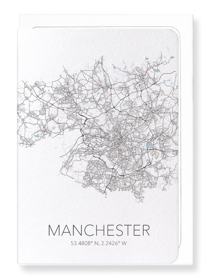 MANCHESTER CUTOUT: Map Cutout Greeting Card