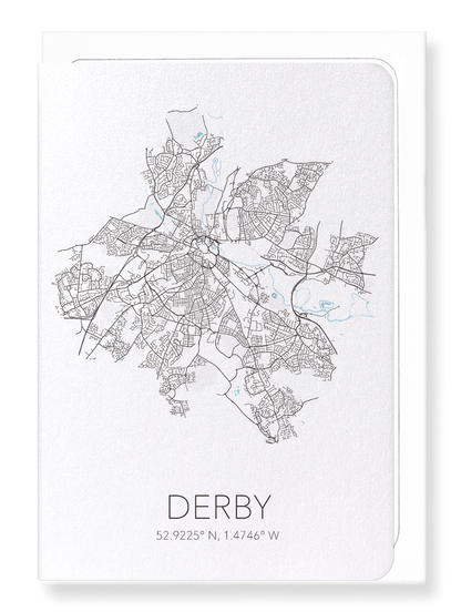 DERBY CUTOUT: Map Cutout Greeting Card