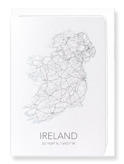 IRELAND CUTOUT: Map Cutout Greeting Card
