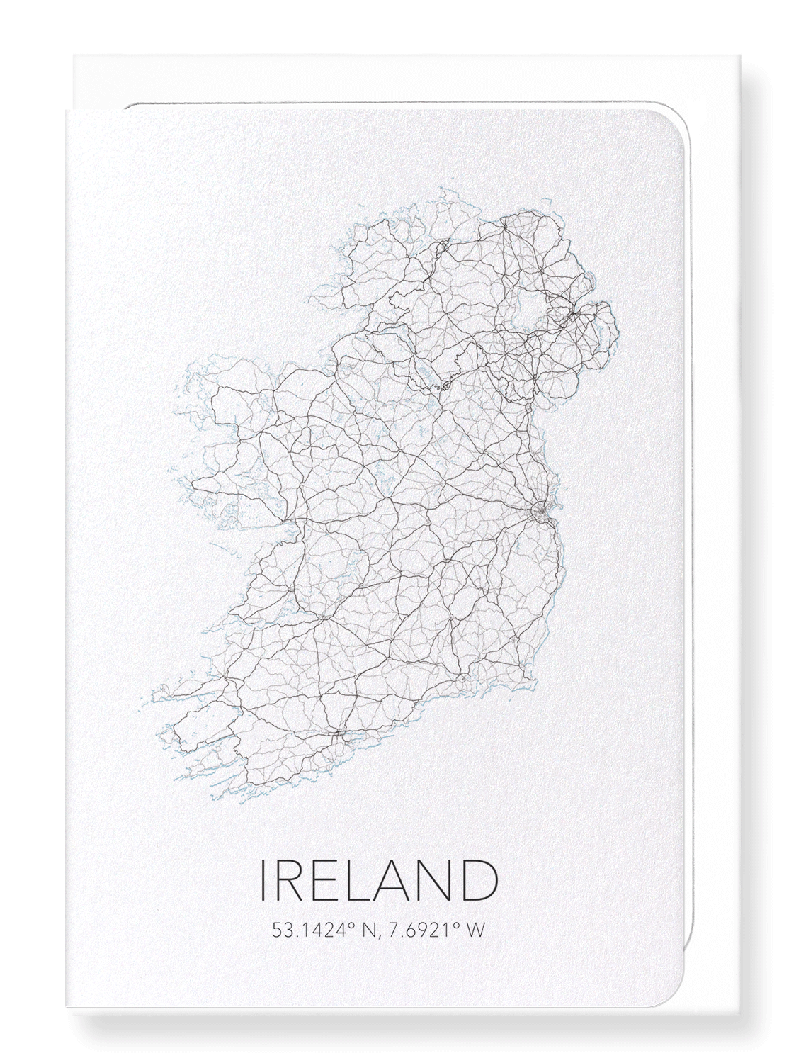 IRELAND CUTOUT: Map Cutout Greeting Card