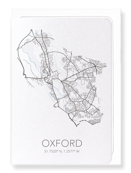 OXFORD CUTOUT: Map Cutout Greeting Card