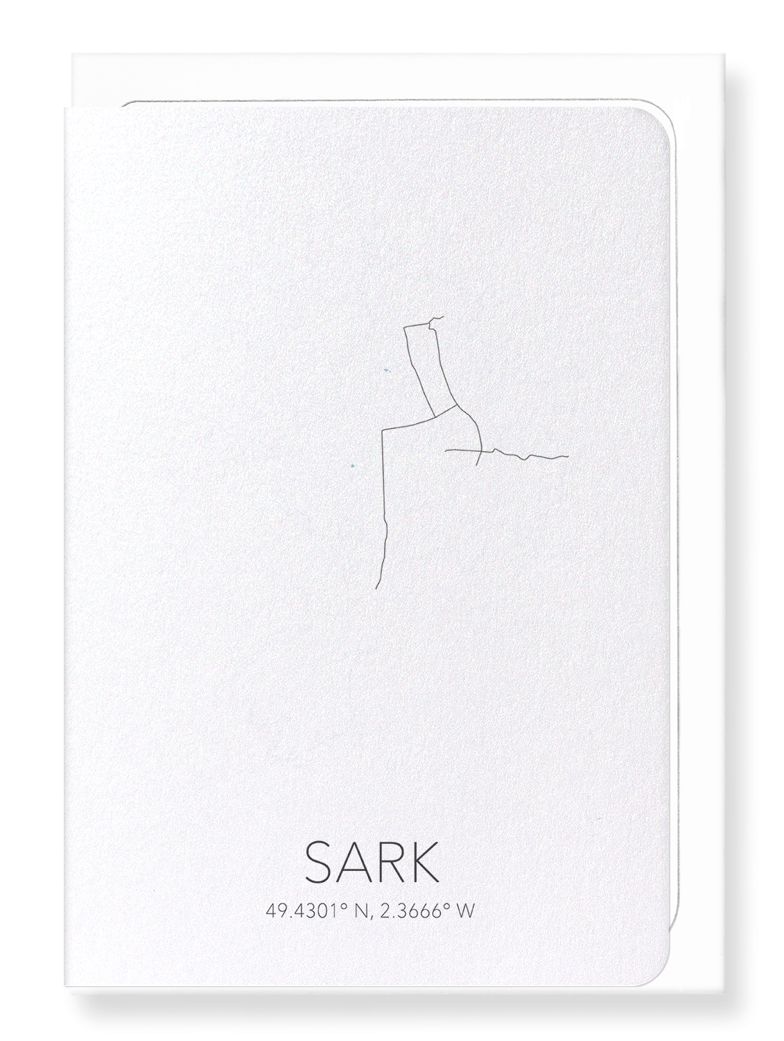 SARK CUTOUT: Map Cutout Greeting Card
