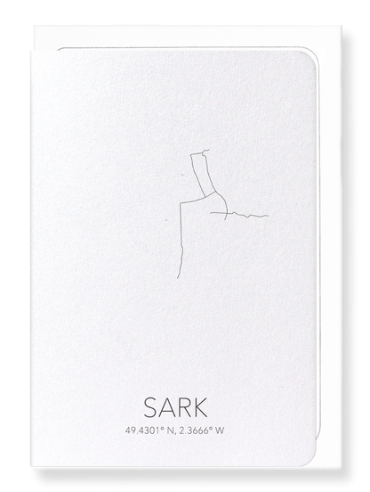 SARK CUTOUT: Map Cutout Greeting Card