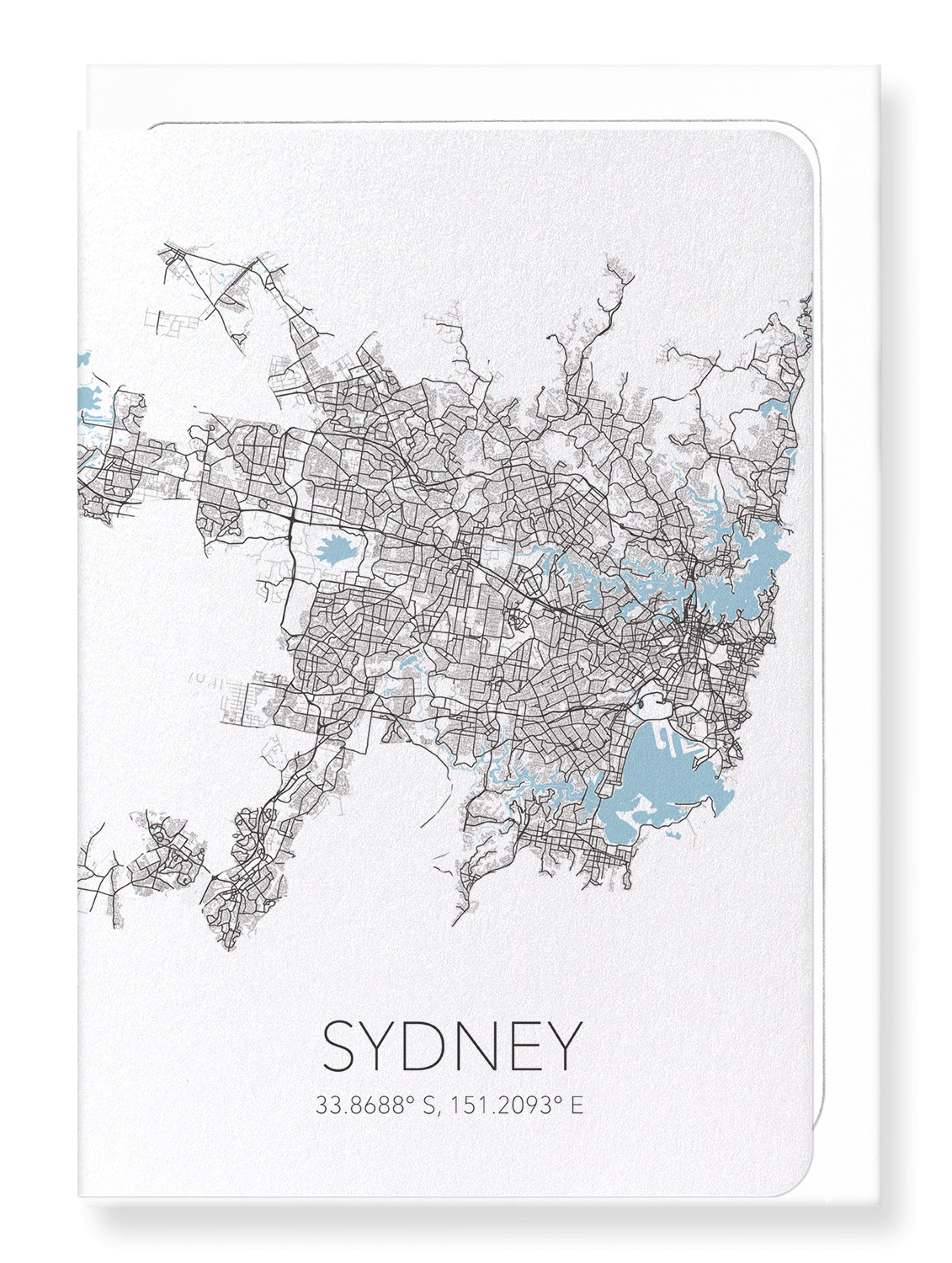 SYDNEY CUTOUT: Map Cutout Greeting Card