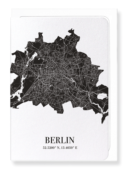 BERLIN CUTOUT: Map Cutout Greeting Card