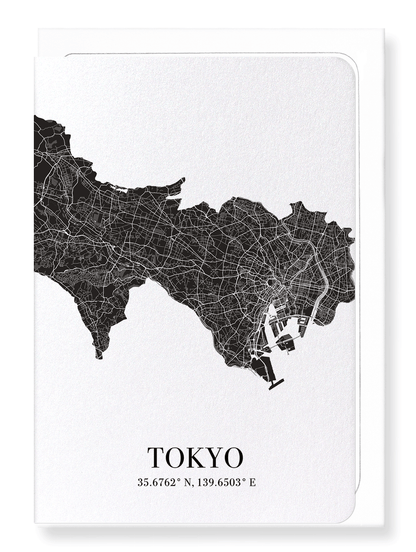 TOKYO CUTOUT: Map Cutout Greeting Card