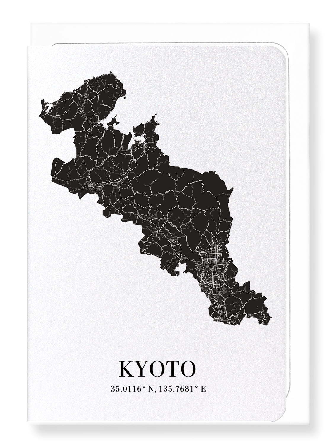 KYOTO CUTOUT: Map Cutout Greeting Card
