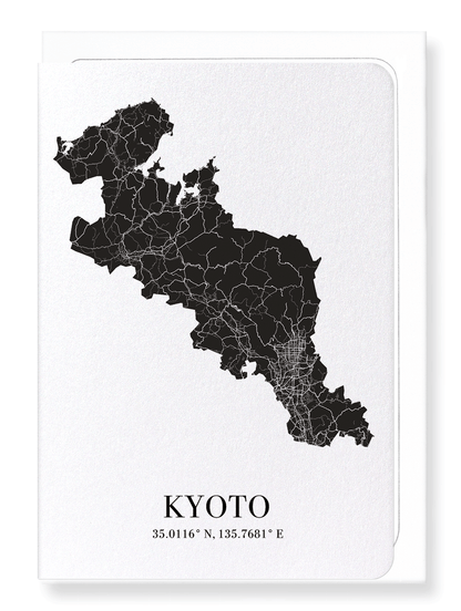KYOTO CUTOUT: Map Cutout Greeting Card