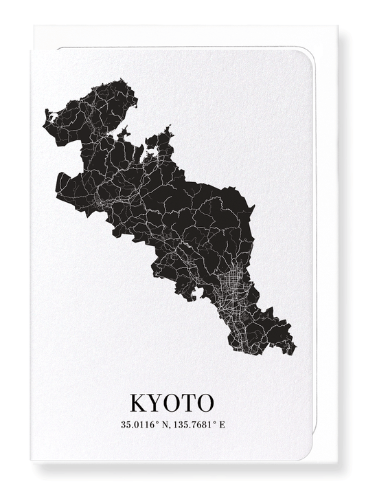 KYOTO CUTOUT: Map Cutout Greeting Card