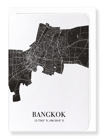 BANGKOK CUTOUT: Map Cutout Greeting Card