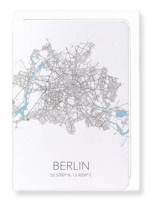 BERLIN CUTOUT: Map Cutout Greeting Card