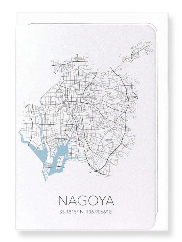 NAGOYA CUTOUT: Map Cutout Greeting Card