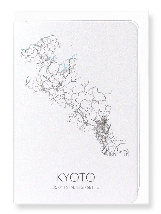 KYOTO CUTOUT: Map Cutout Greeting Card