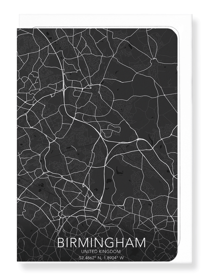 BIRMINGHAM FULL MAP: Map Full Greeting Card