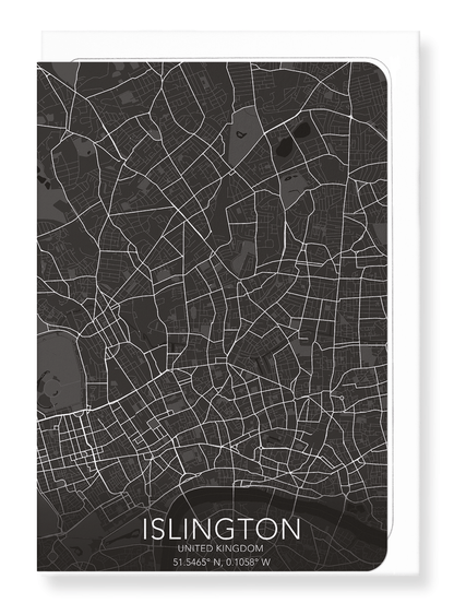 ISLINGTON FULL MAP: Map Full Greeting Card