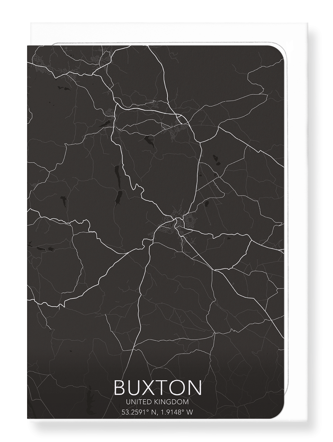 BUXTON FULL MAP: Map Full Greeting Card