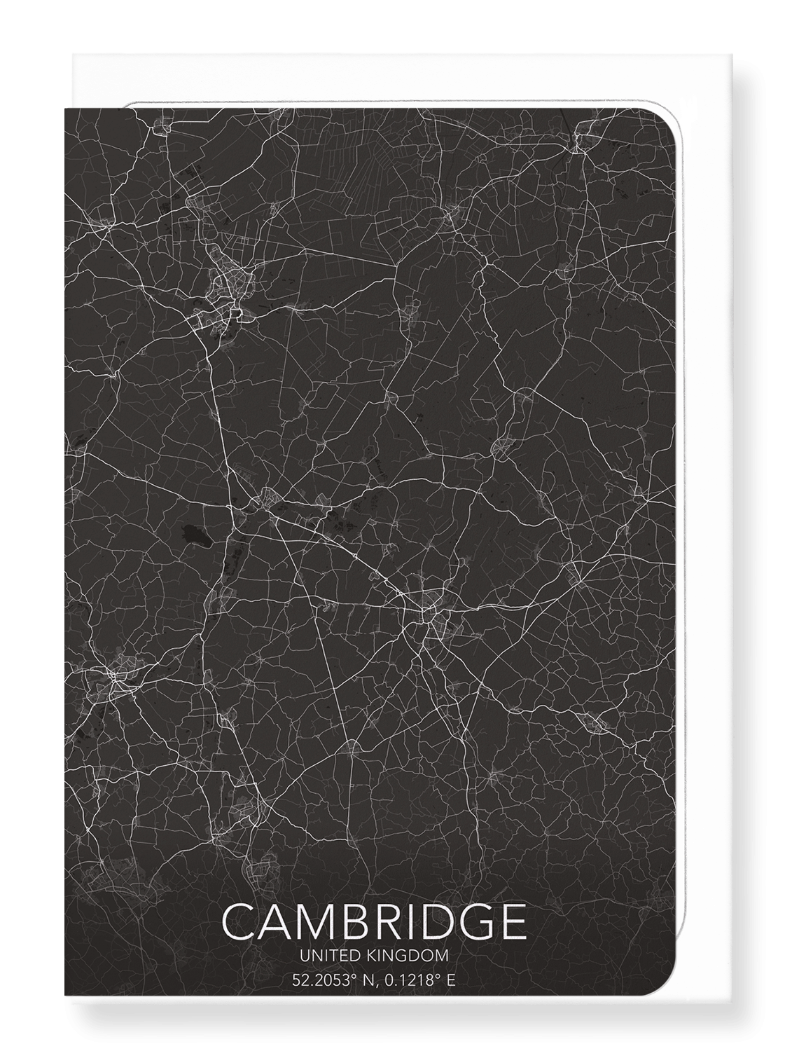 CAMBRIDGE FULL MAP: Map Full Greeting Card