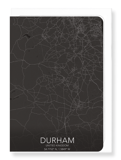 DURHAM FULL MAP: Map Full Greeting Card